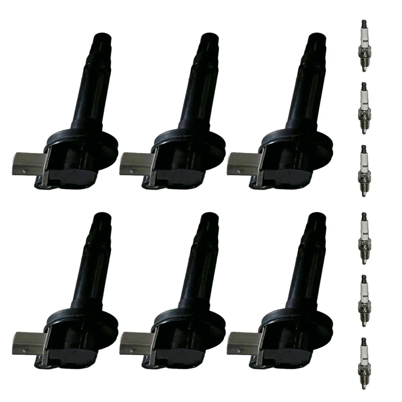 6X Iridium Spark Plug & 6X Ignition Coil Pack for Ford Flex 2010–2012 3.5L V6 UF612