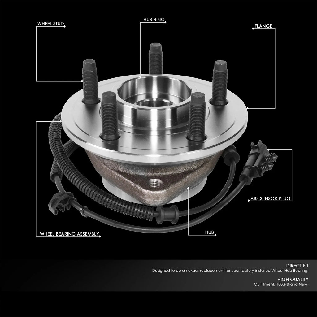 Front Left/Right Wheel Bearing & Hub for Dodge Nitro Jeep Liberty (2007–2012)