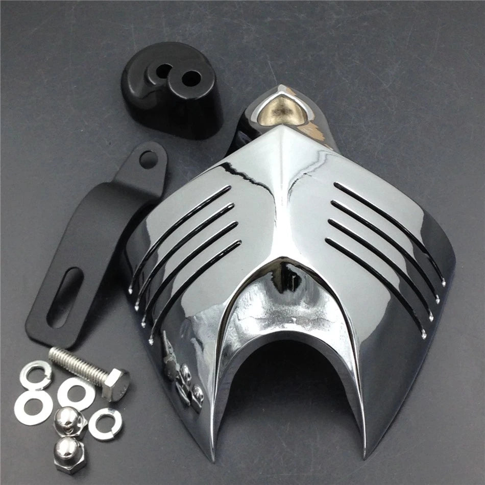 Chrome Twin Horn Cover Cowbell Kit for Harley Motorcycle (1992–2020)