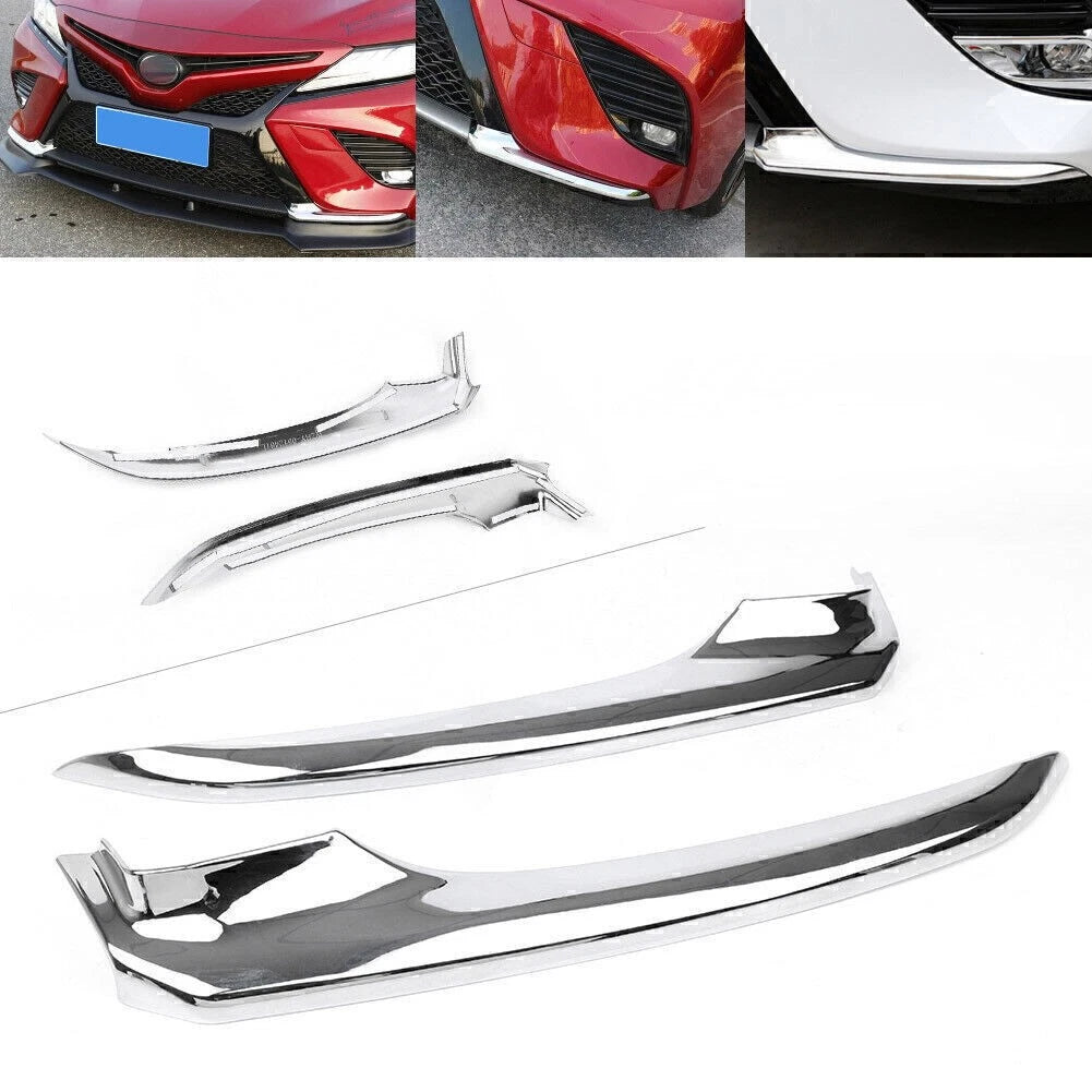 Front Bumper Lower Panel Trim Cover for Toyota Camry (2018–2020) Chrome