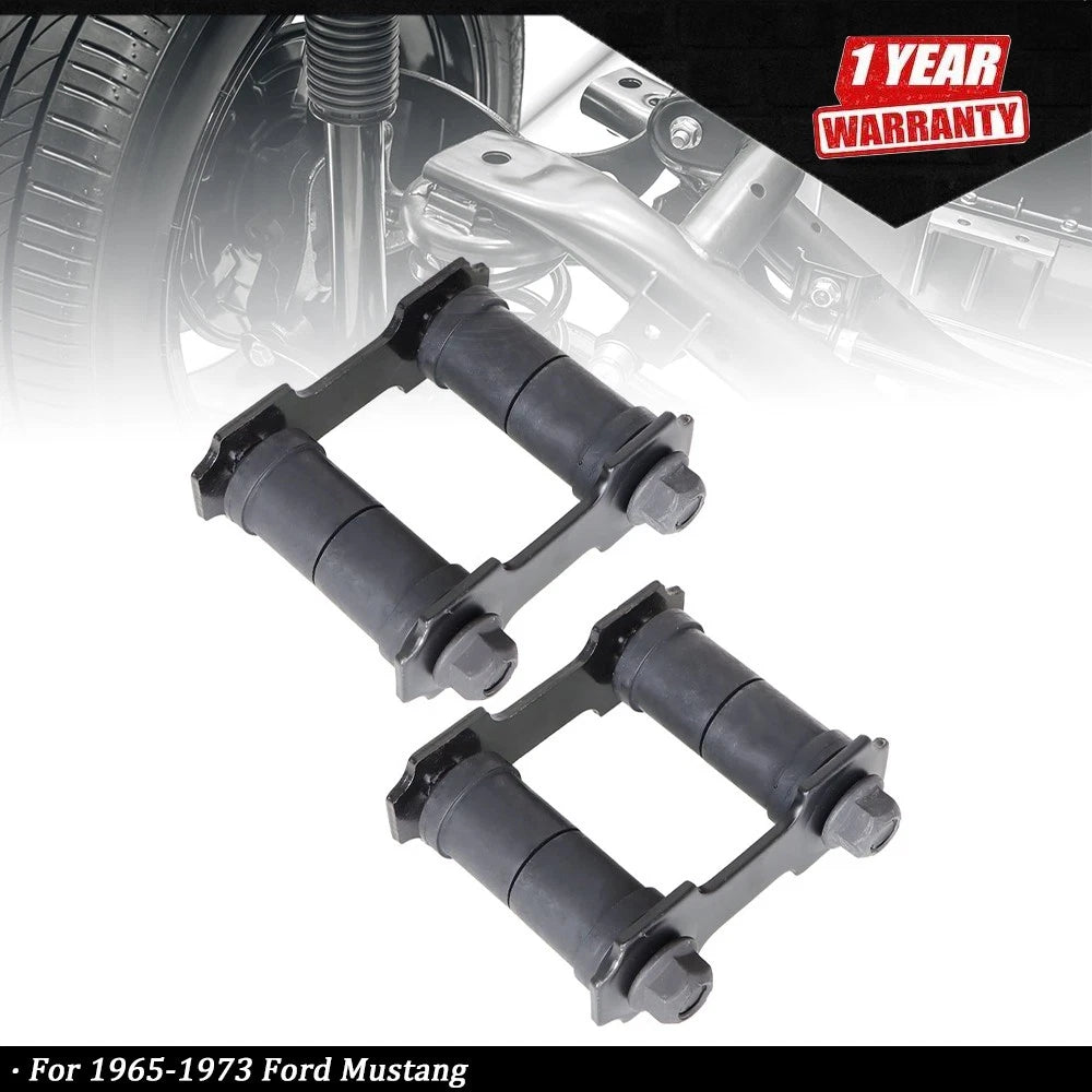 2X Rear Leaf Spring Shackle Kit for Ford Mustang (1965â1973)