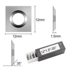 Square Inserts 12x1.5mm for Rough Woodworking