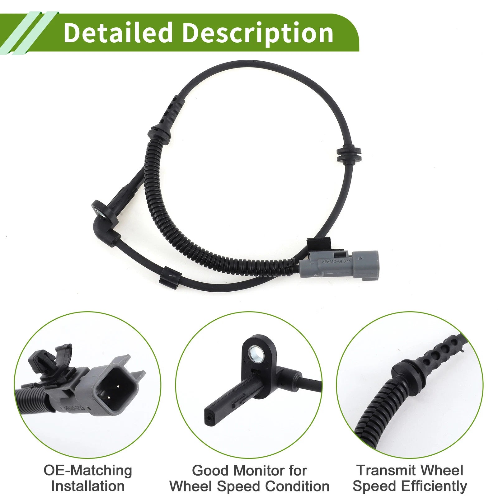 ABS Wheel Speed Sensor for Chevrolet Sonic (2012–2020) No. 94544450, AB1147