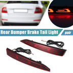 Pair Rear Bumper Reflector Fog Brake Light for Hyundai Accent (2011–2018)