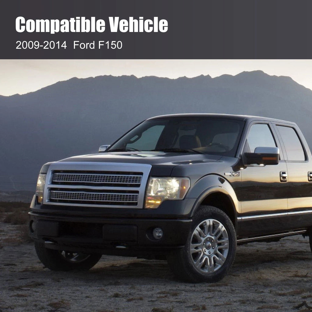 Black Steel Front Bumper Face Bar for Ford F-150 (2009–2014)