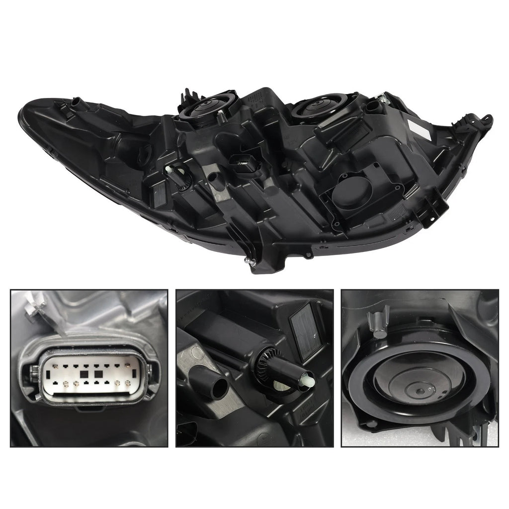Headlight Set for Ford Fusion (2017–2020) Halogen w/o DRL Left+Right Pair
