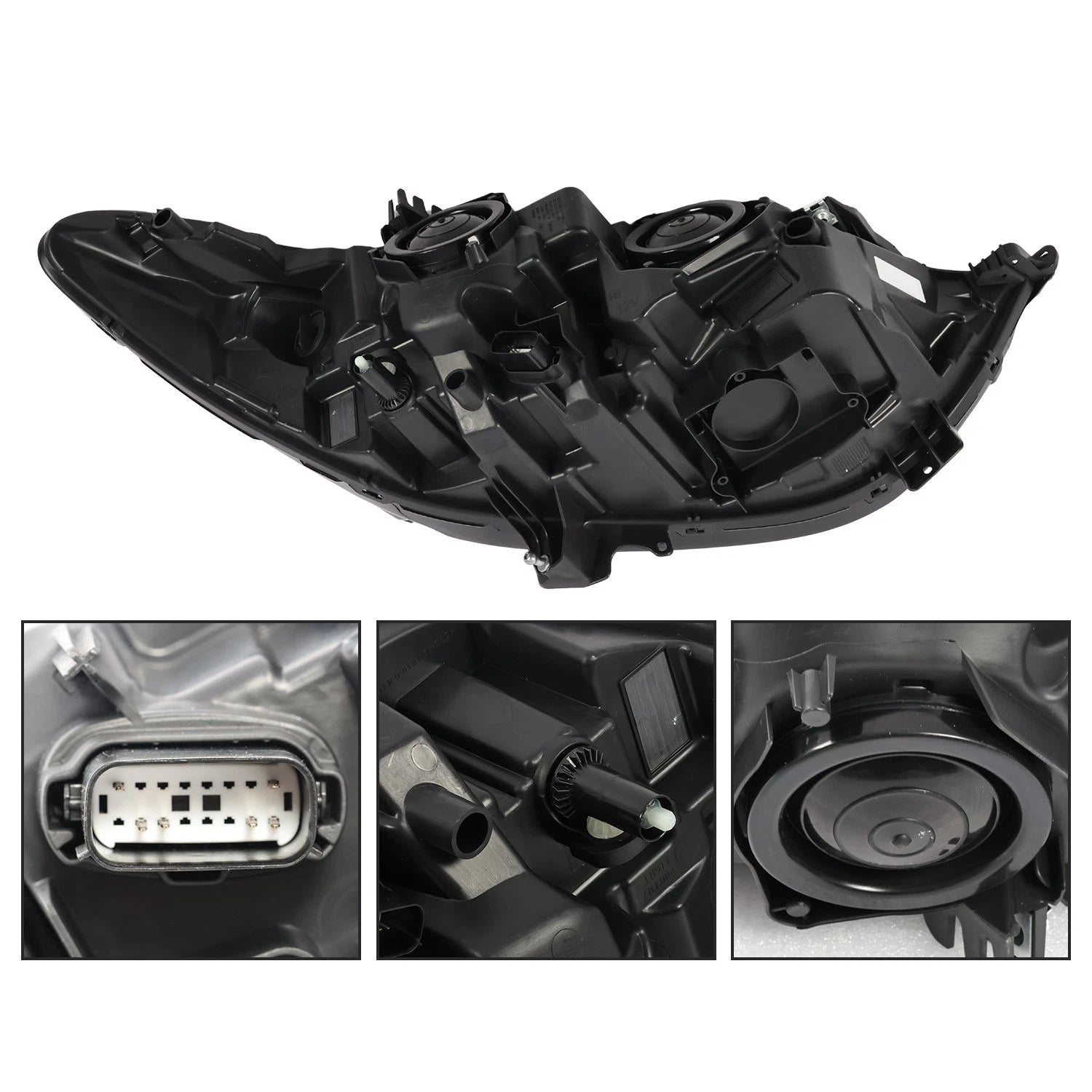 Headlight Set for Ford Fusion (2017–2020) Halogen w/o DRL Left+Right Pair
