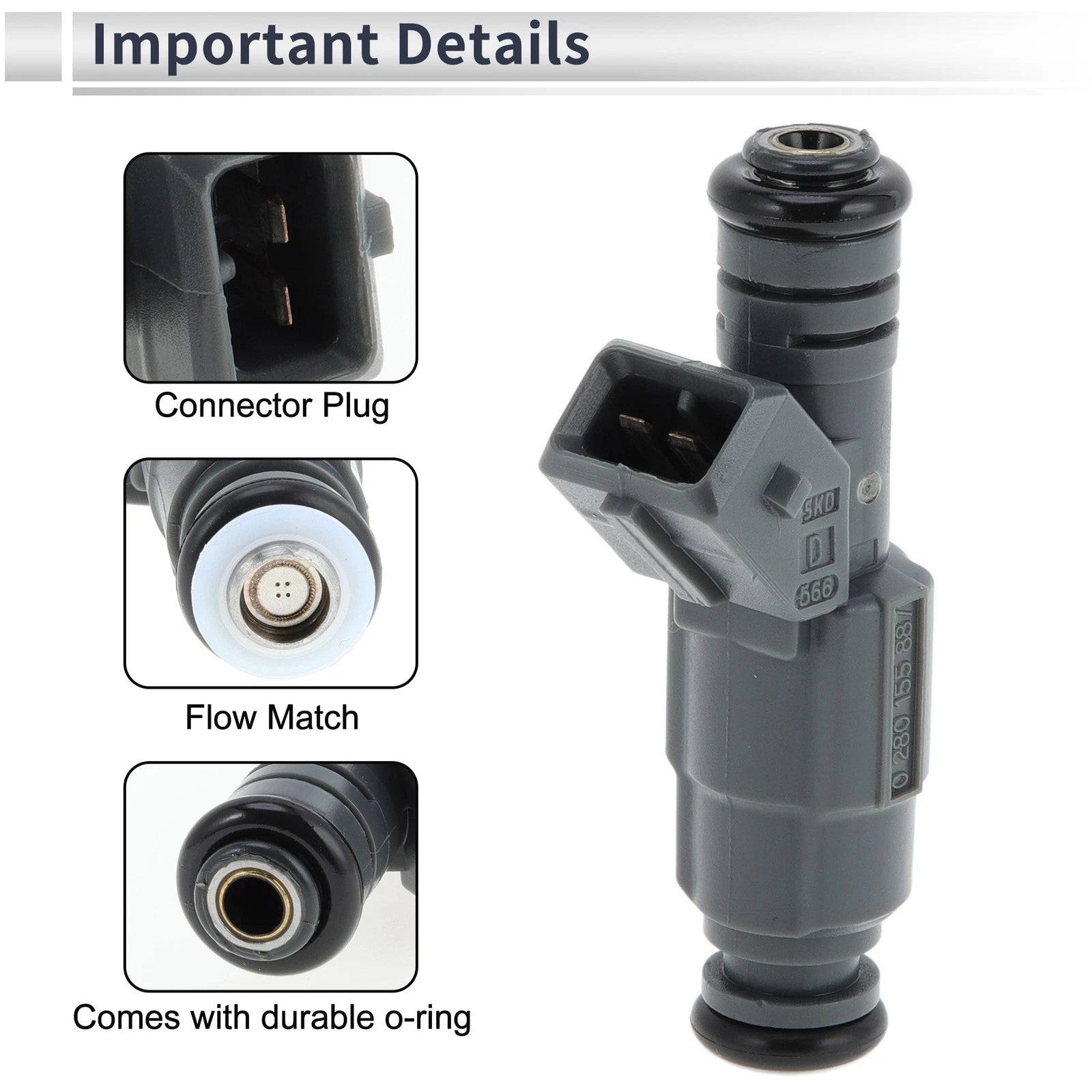 1Pc Fuel Injector No.0280155887 for Ford Escape 2.0 (2001–2004)
