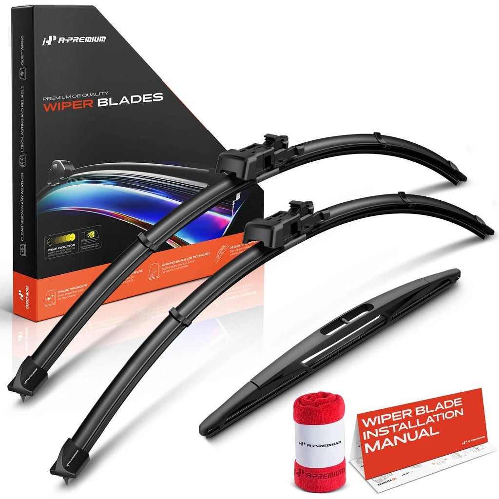 Set of 3 Windshield Wiper Blades for Ford C-Max (2013–2018)