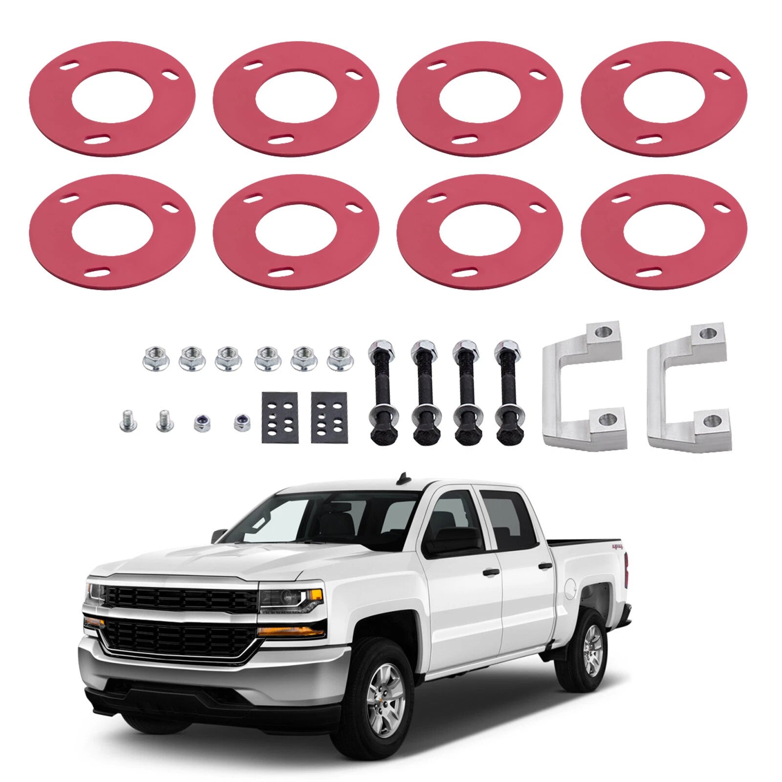 Front Level Lift Kit 1.5"-2.5" Spacers for Chevrolet Silverado 1500 (2007-2023)