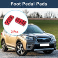 2X Automatic Foot Accelerator Pedal Covers for Subaru Forester (2006–2018) Red