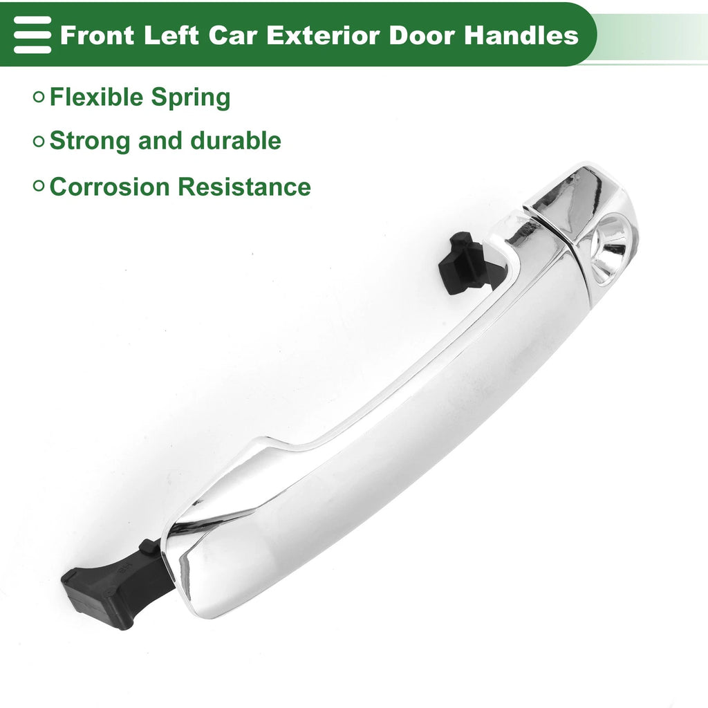 Front Left Door Handle No. 692100C020 for Toyota Tundra (2007–2021) Silver Tone