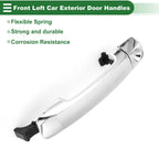 Front Left Door Handle No. 692100C020 for Toyota Tundra (2007–2021) Silver Tone