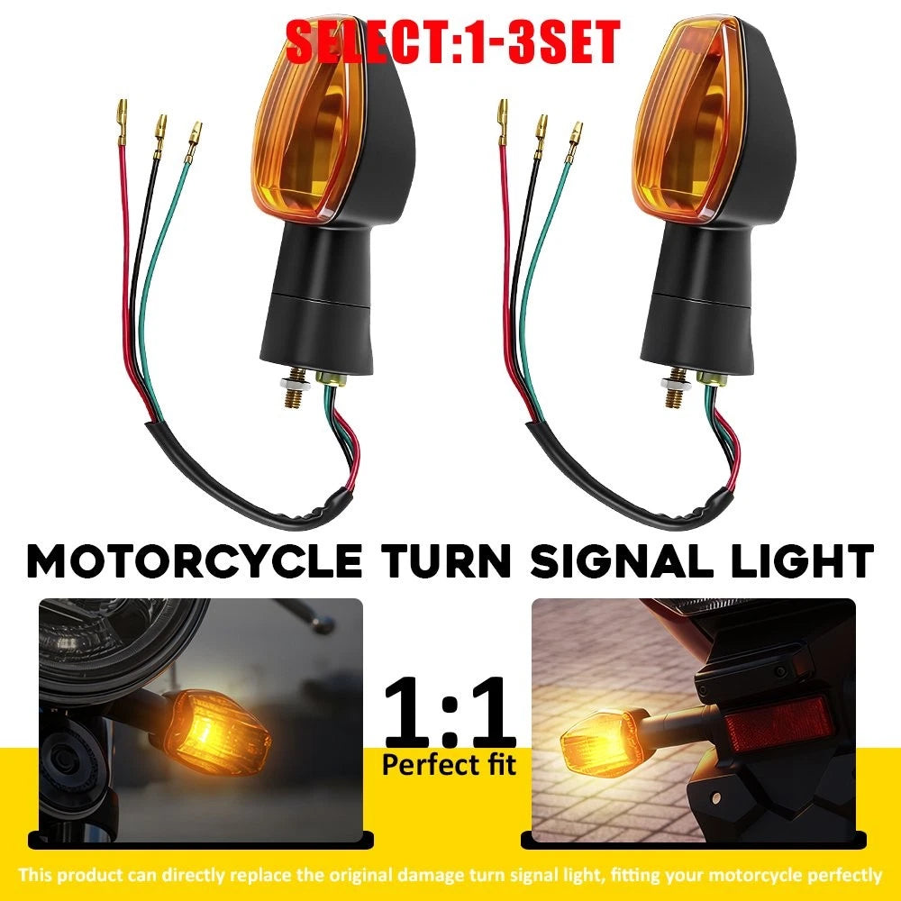Set of 2 Turn Signal Lights Amber for Honda CBR600RR F5 (2003–2006)