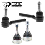 4pc Front Outer Tie Rod Lower Ball Joint Kit for Dodge Chrysler