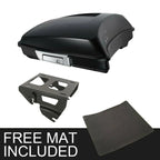 Matte Black Razor Trunk Solo Mount Rack for Harley Street Glide (2014-2025)