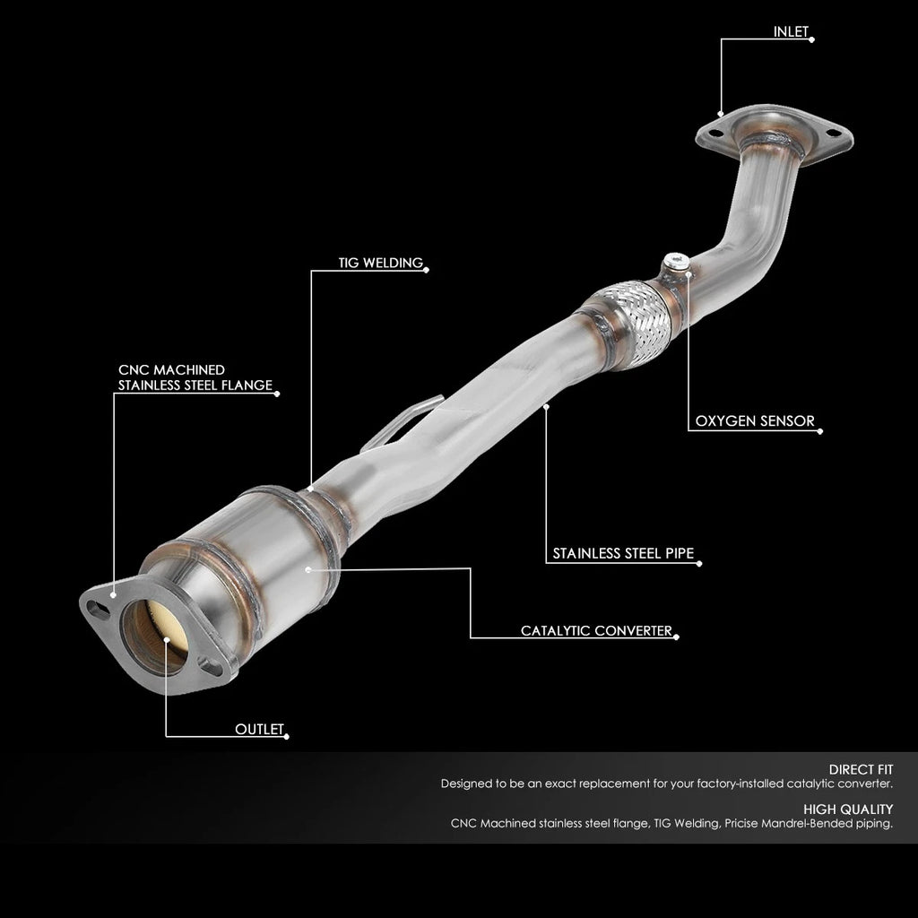 Catalytic Converter Flex Exhaust Pipe w/Gasket for Nissan Altima Quest (2002–2006)