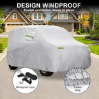 Waterproof Car Cover with Hook for Suzuki WagonR (375x148x143cm)