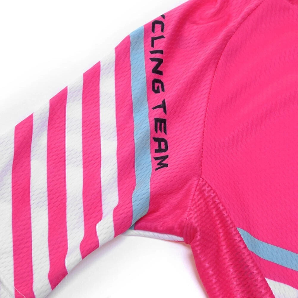 Women's Short Sleeve Jersey and Shorts Kit for Road Bike (Team Outfit)