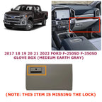Glove Box for Ford F-250SD F-350SD (2017–2022) Medium Earth Gray