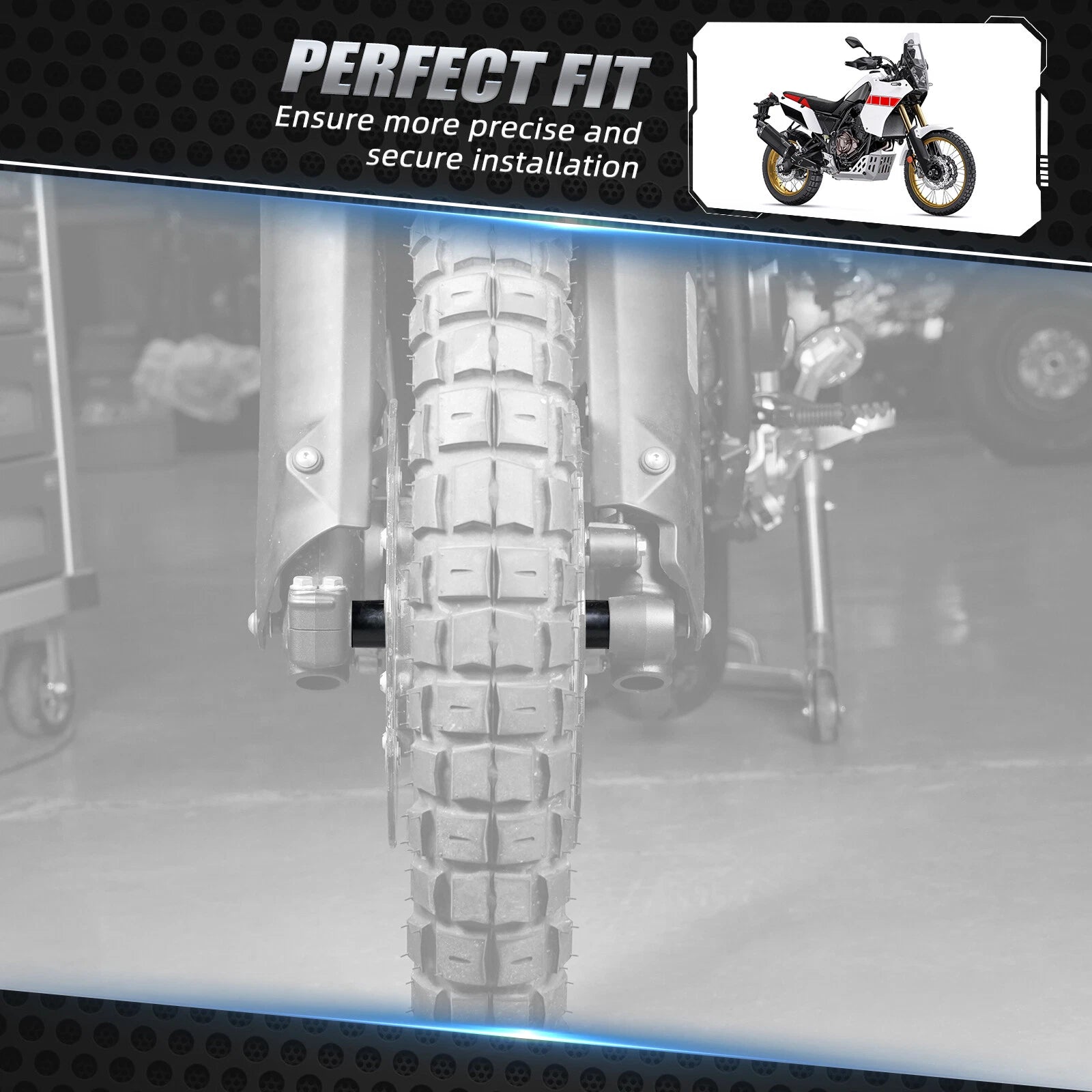 2X Front Wheel Spacers Collar for Yamaha Tenere 700 (2019–2024)