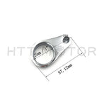 25mm Chrome Motorcycle Brake Line Clutch Cable Handlebar Frame Clamp Clips