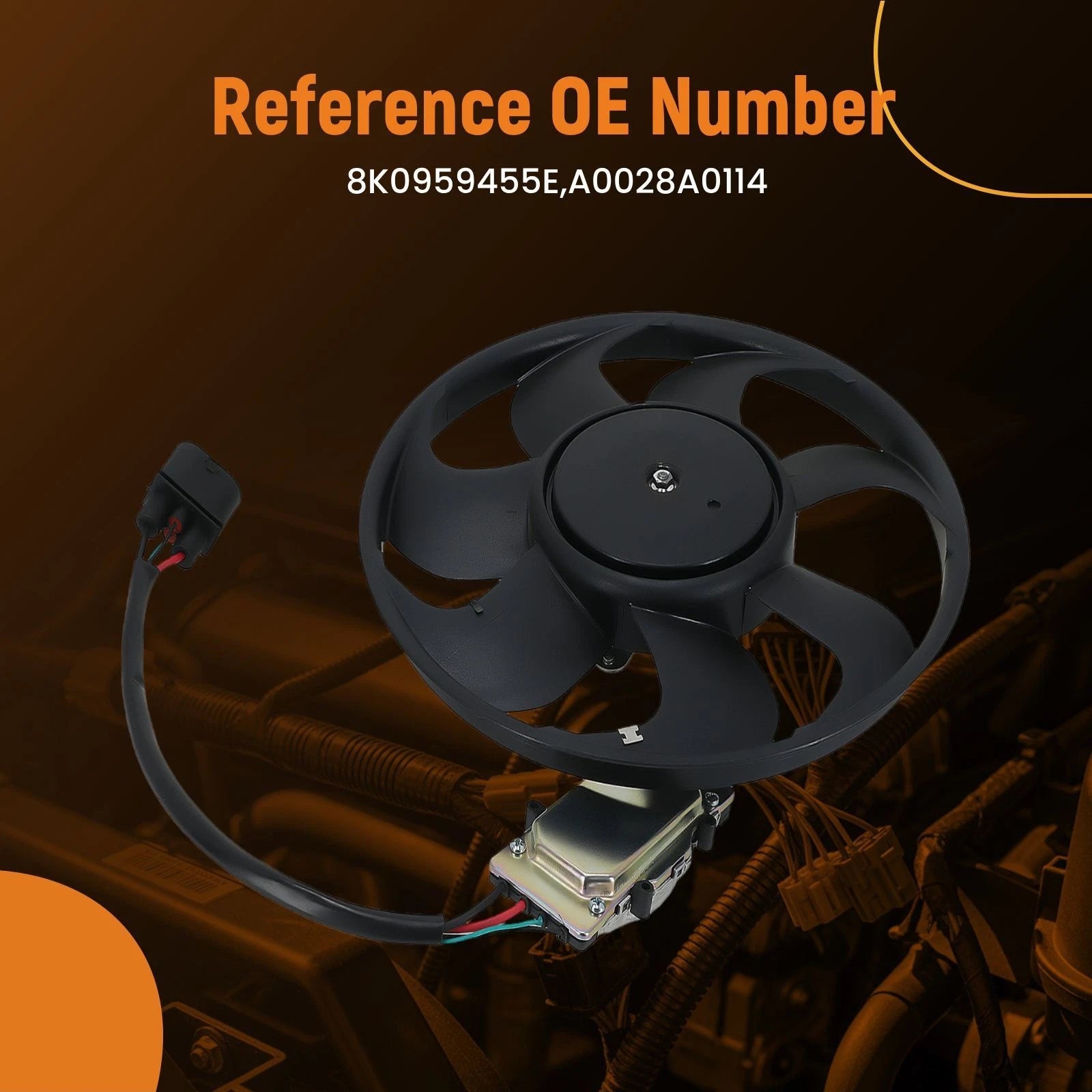 Electric Radiator Fan Right for Audi S4 (2010–2012)