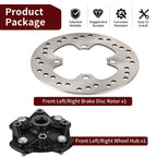 Front Left or Right Wheel Hub + Brake Disc Rotor for Honda Rancher 420 (2014–2024)