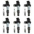 Set of 6 Ignition Coils & Spark Plugs for Cadillac CTS, Acadia V6 (N/A)