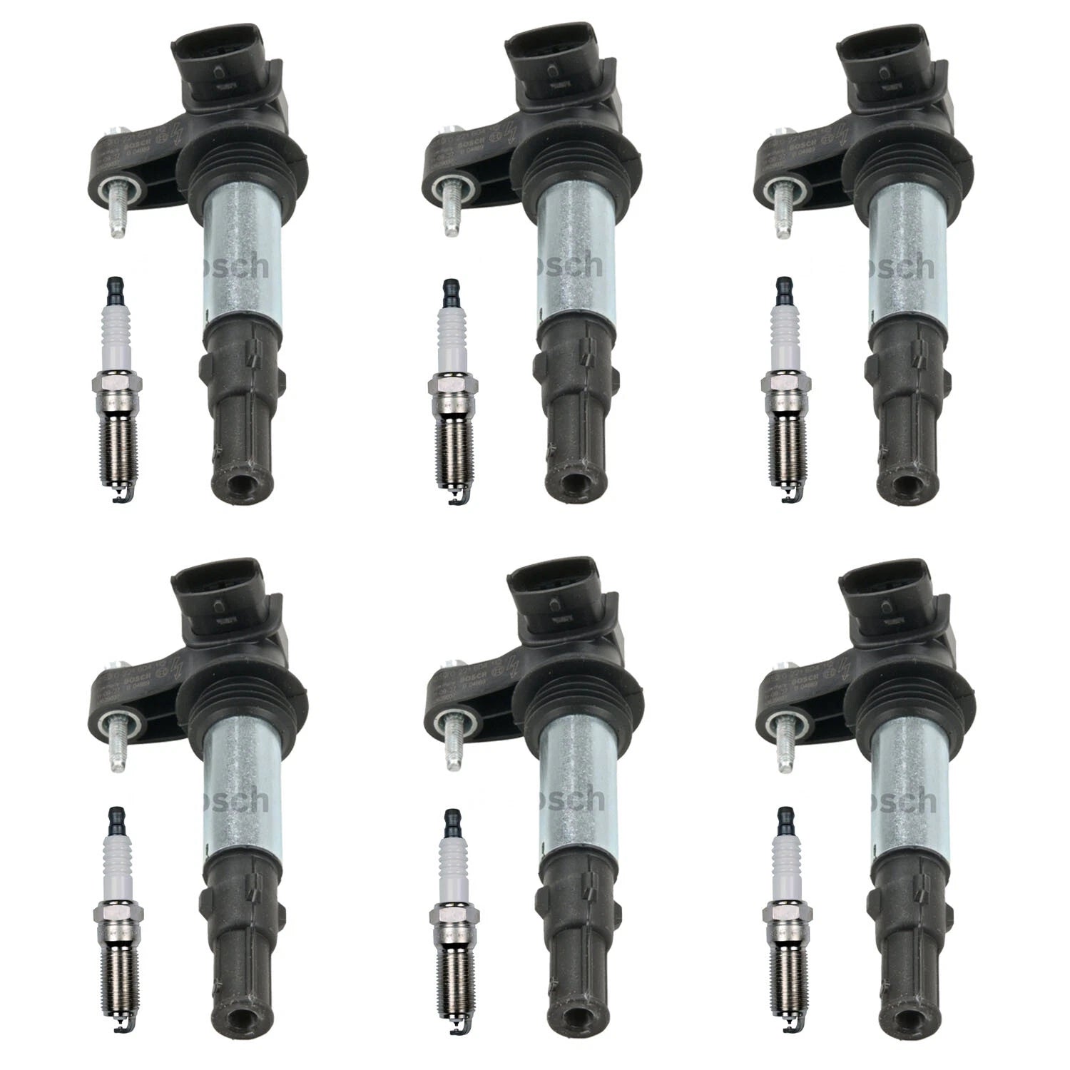 Set of 6 Ignition Coils & Spark Plugs for Cadillac CTS, Acadia V6 (N/A)