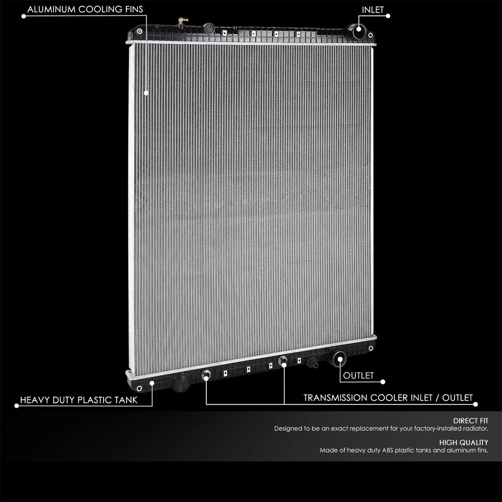 2-Row Aluminum Radiator for Freightliner FLD120SD/Sterling L9500 (2008–2012)