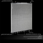 2-Row Aluminum Radiator for Freightliner FLD120SD/Sterling L9500 (2008–2012)