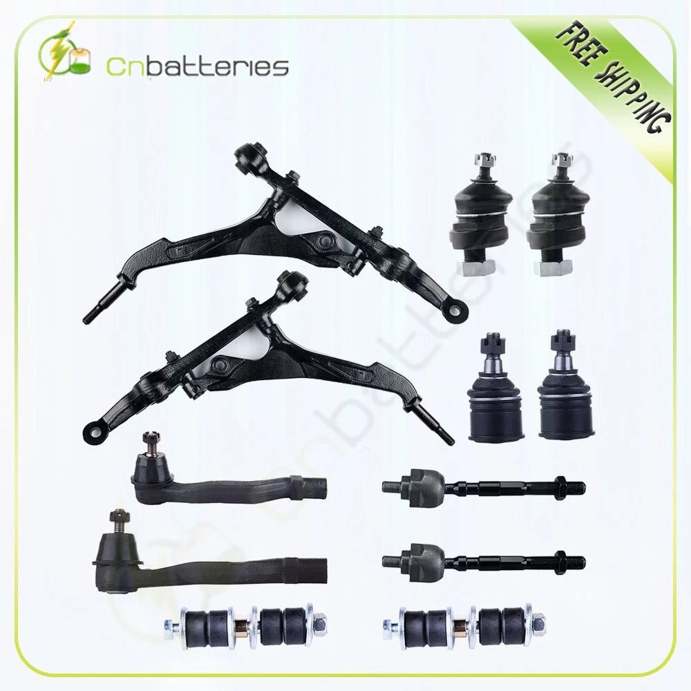 12X Control Arm Ball Joint Tie Rod Sway Bar Kit for Acura Integra (1998–2001)