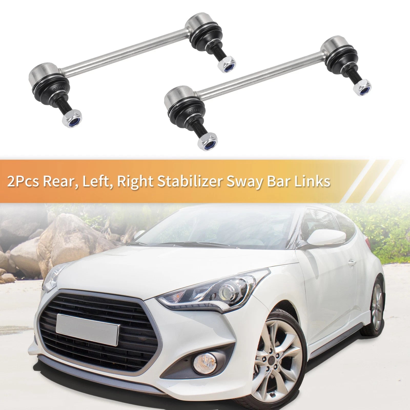 2pcs Rear Stabiliser Sway Bar Link for Hyundai Elantra (2007–2010) No.K750102