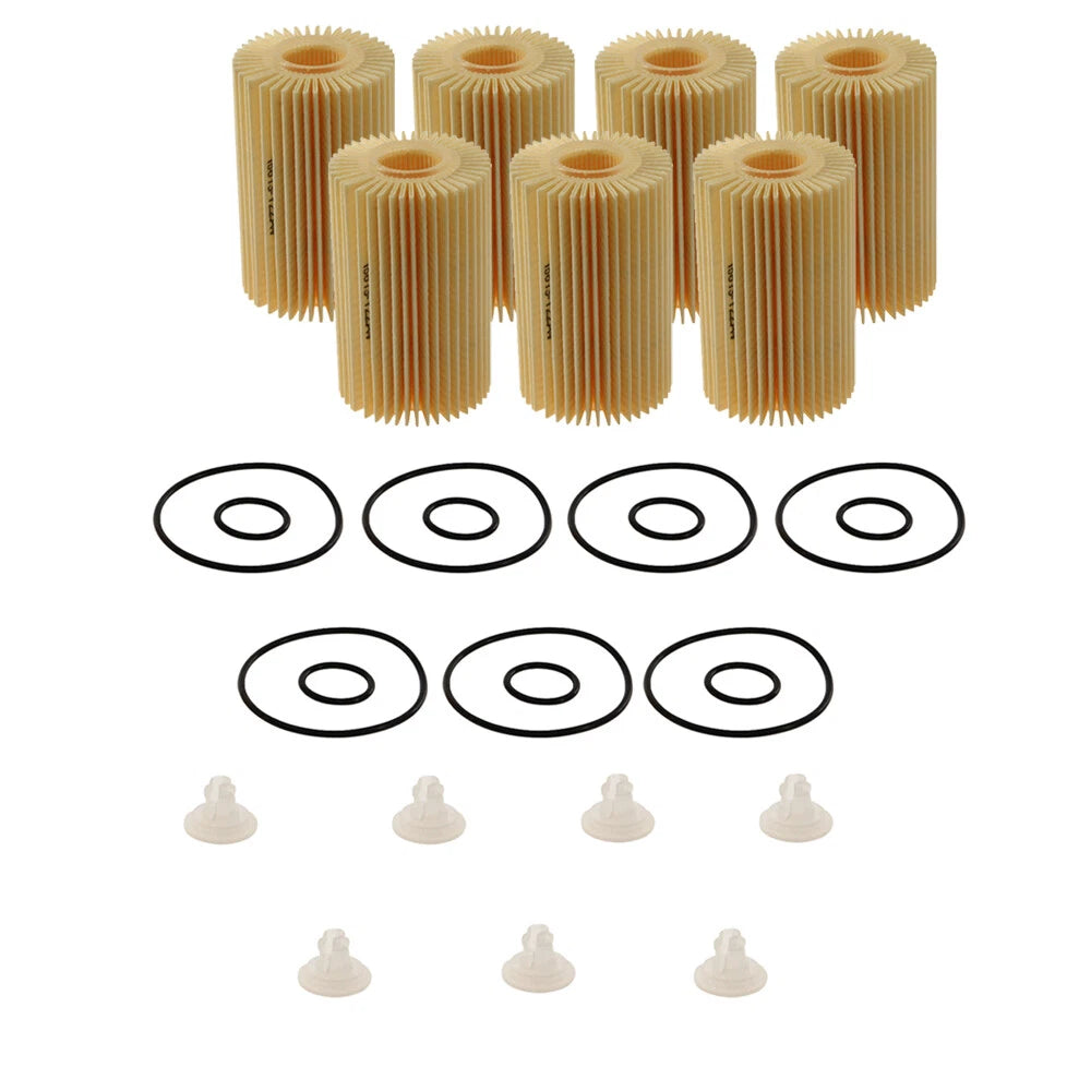 Set of 7 Engine Oil Filters for Toyota Lexus (OEM)