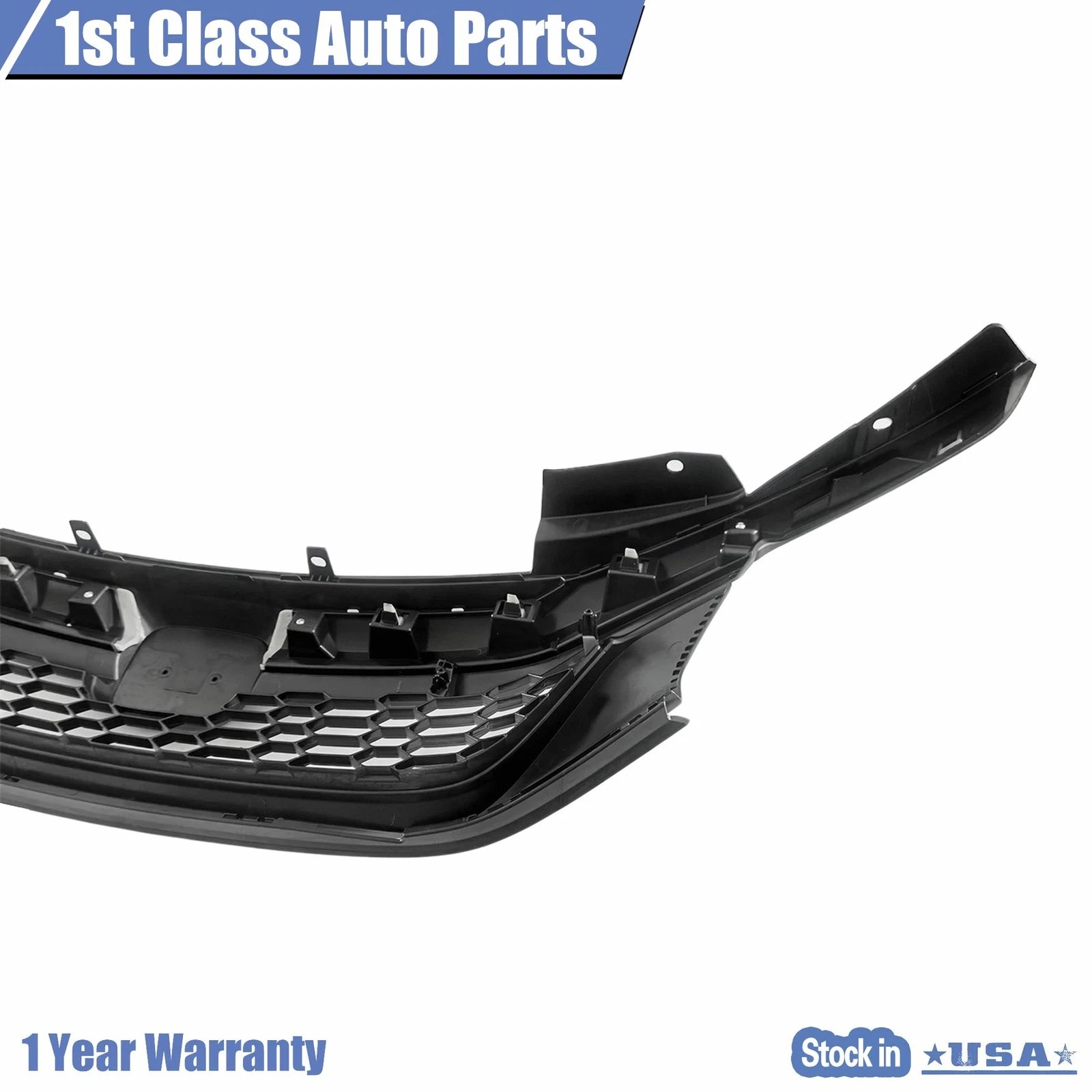 Glossy Black Honeycomb Grille for Honda Accord Sedan (2016–2017)