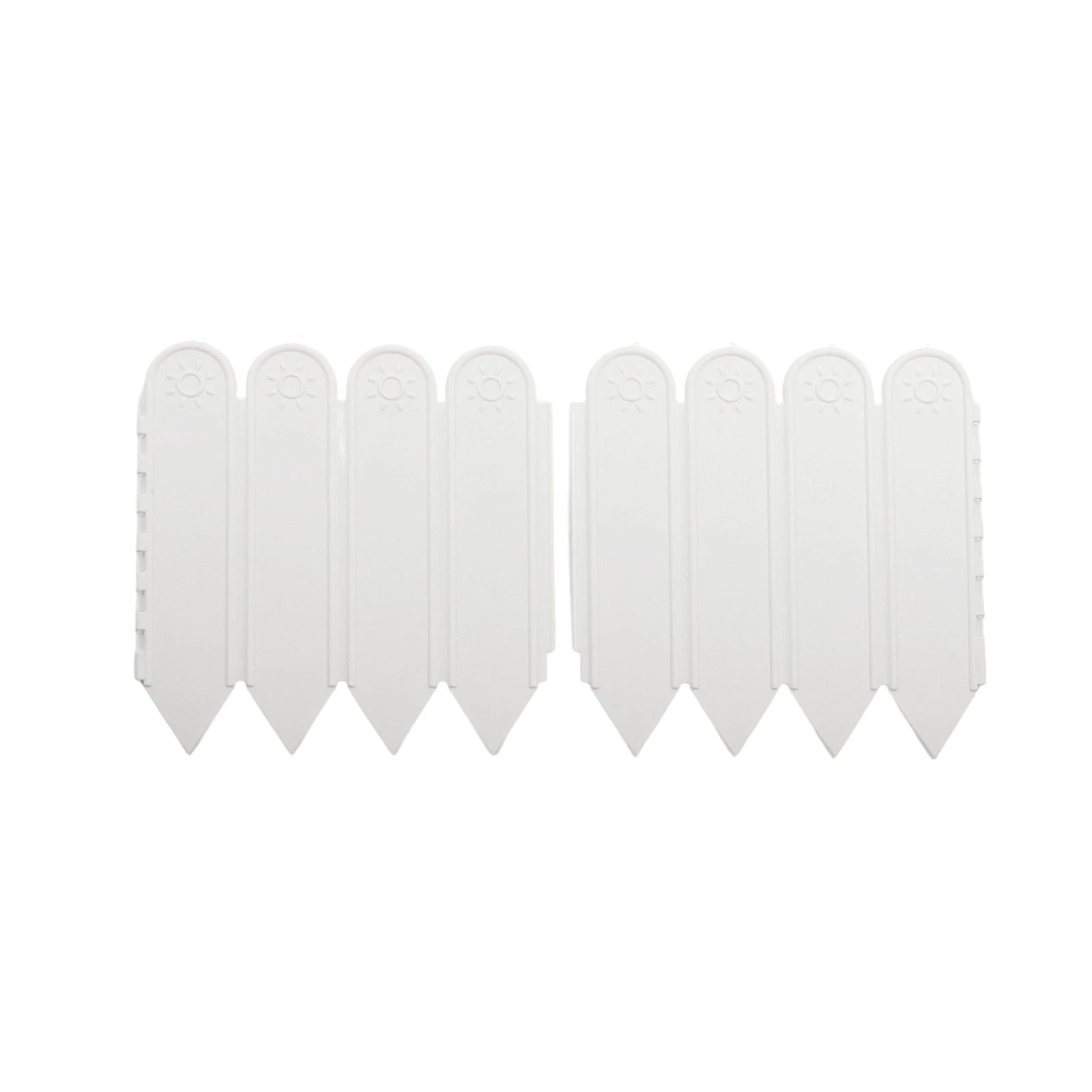 10PCS White Garden Fences for Courtyard Decoration (22cm x 20cm)