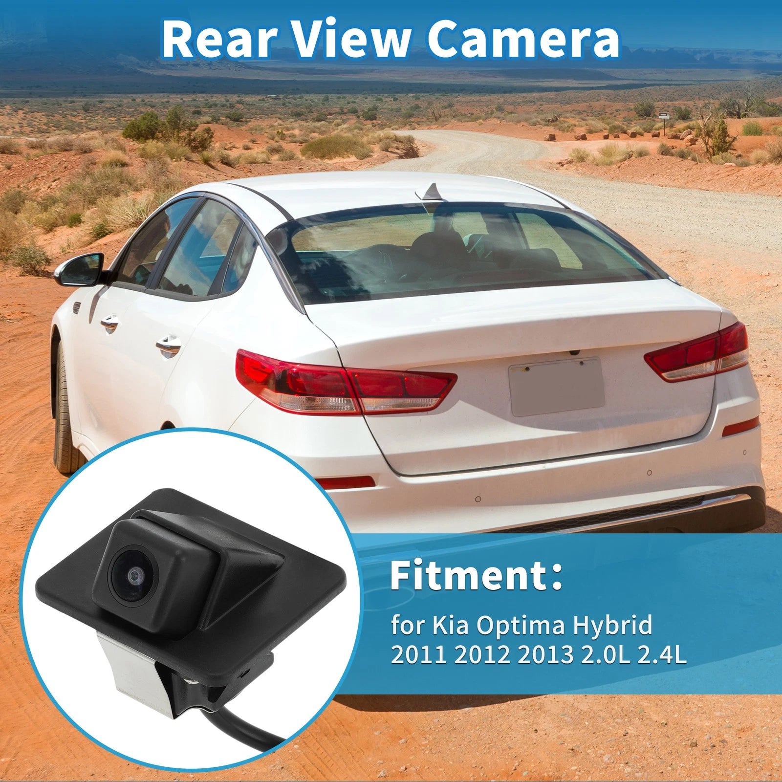 Rear View Park Assist Backup Camera for Kia Optima Hybrid (2011–2013)