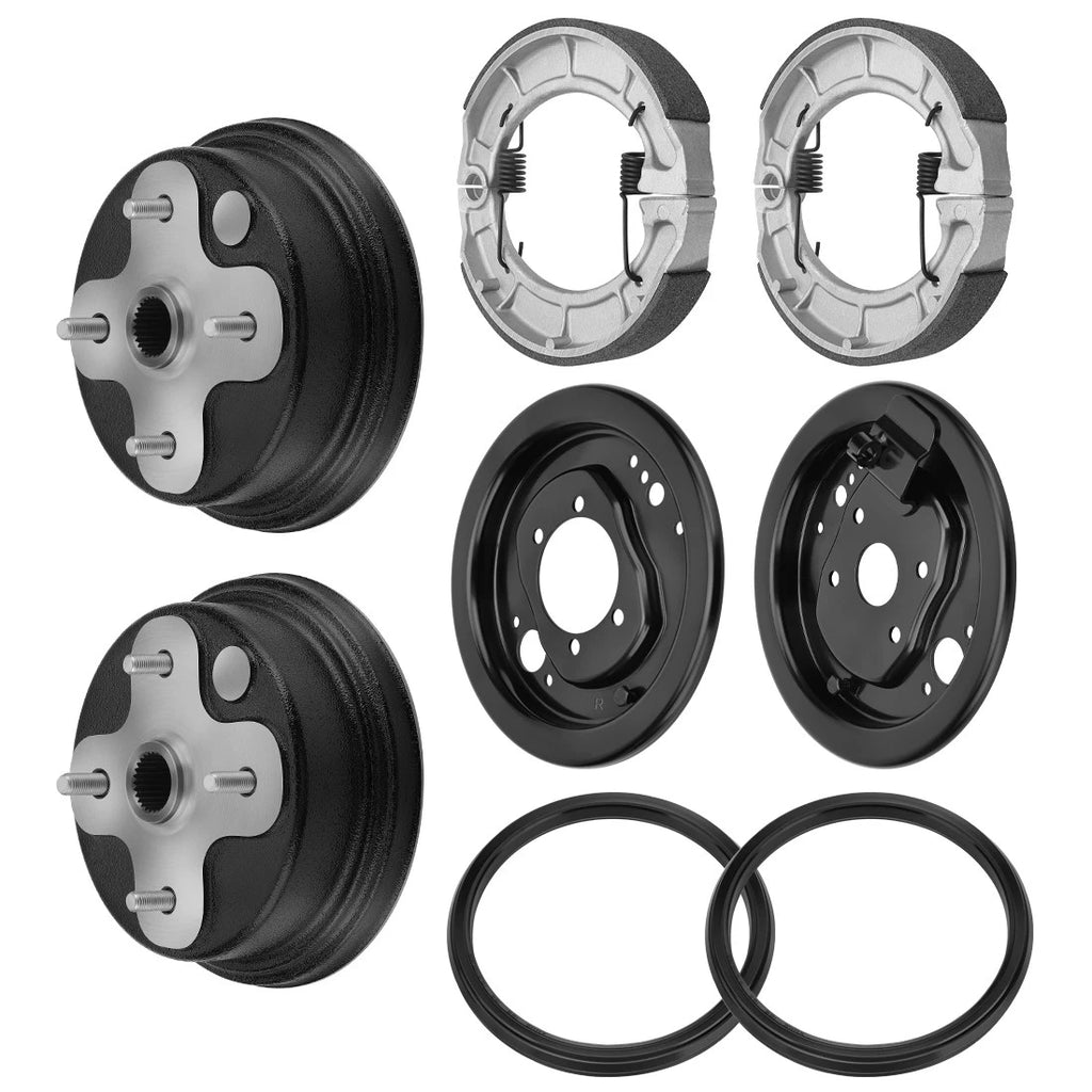 Set of 2 Front Brake Drum Shoes for Yamaha Timberwolf 250 4x4 (1994–2000)