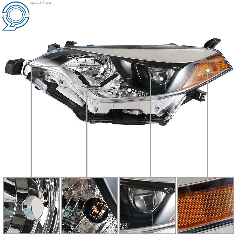 Headlight for Toyota Corolla (2014-2016) Halogen Clear Lens Driver Side