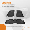 TPE All-Weather Carpet Floor Mats for INFINITI QX50 (2019–2025) Waterproof
