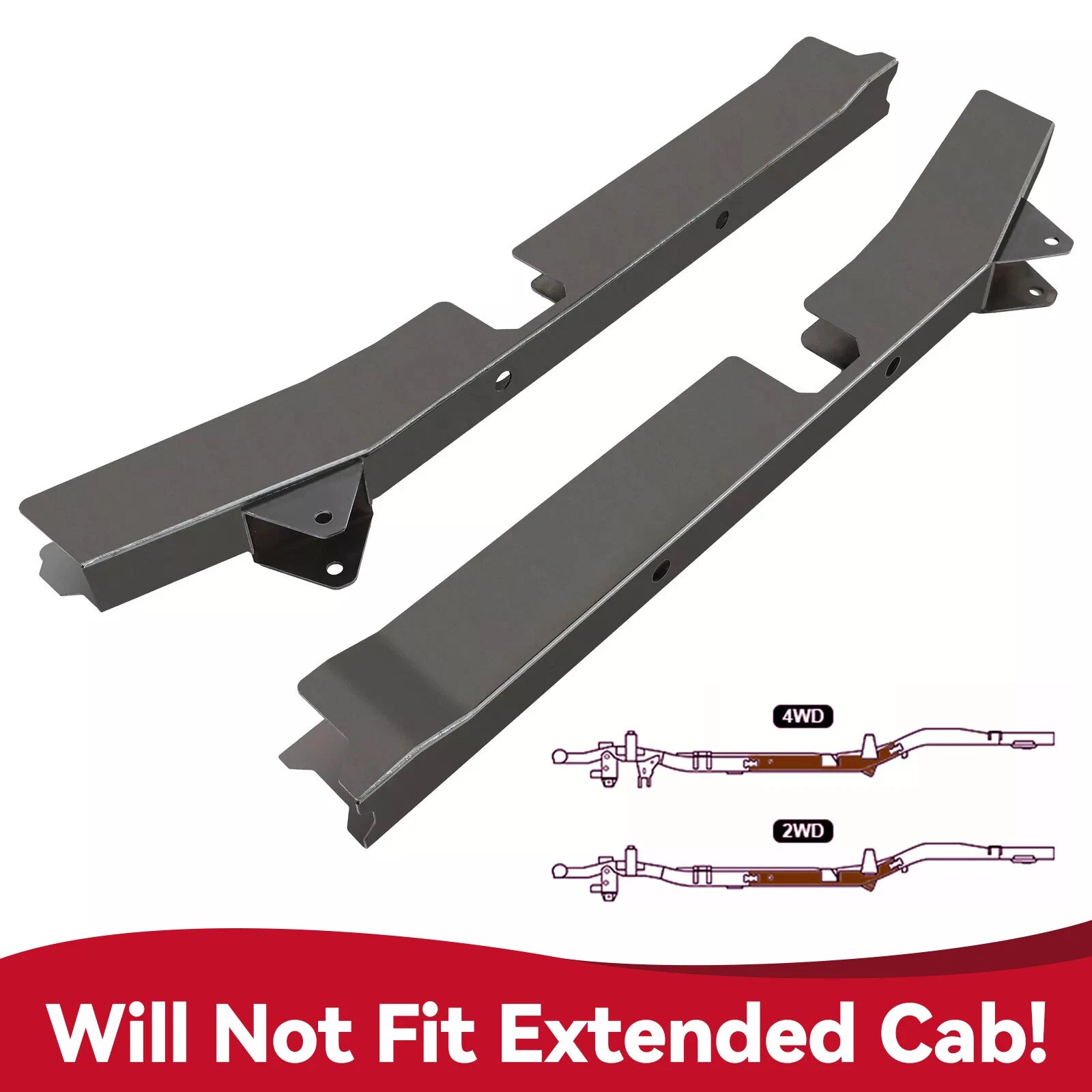 Mid Frame Rust Repair for Toyota Tacoma Regular Cab 2WD 4WD (1996–2004)