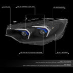 HID LED Projector Headlight for BMW 428I 430I 435I (2014–2020)