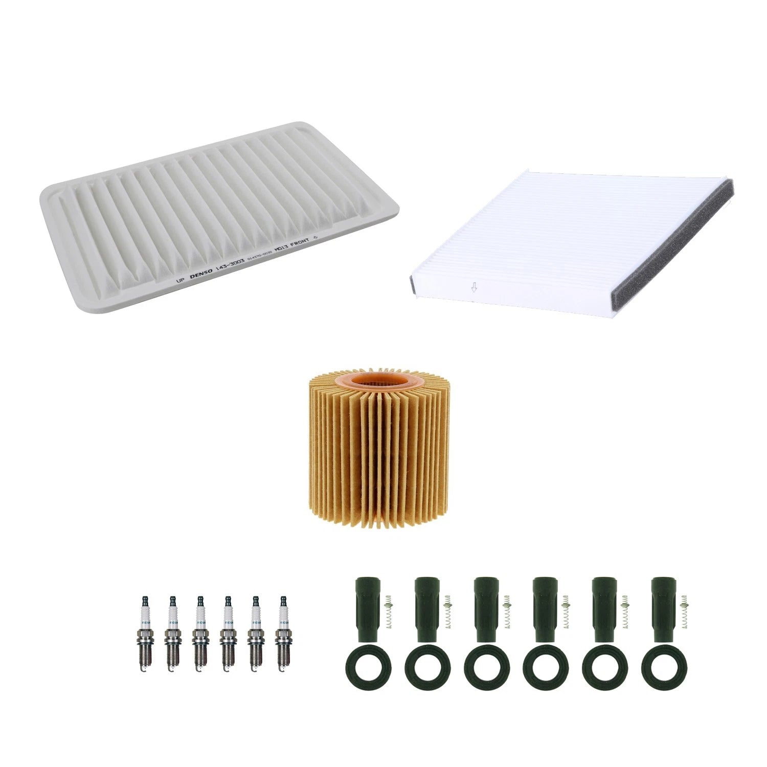 Tune Up Kit with NGK 6 Spark Plugs & Boots for RX350 Sienna (2006–2022)