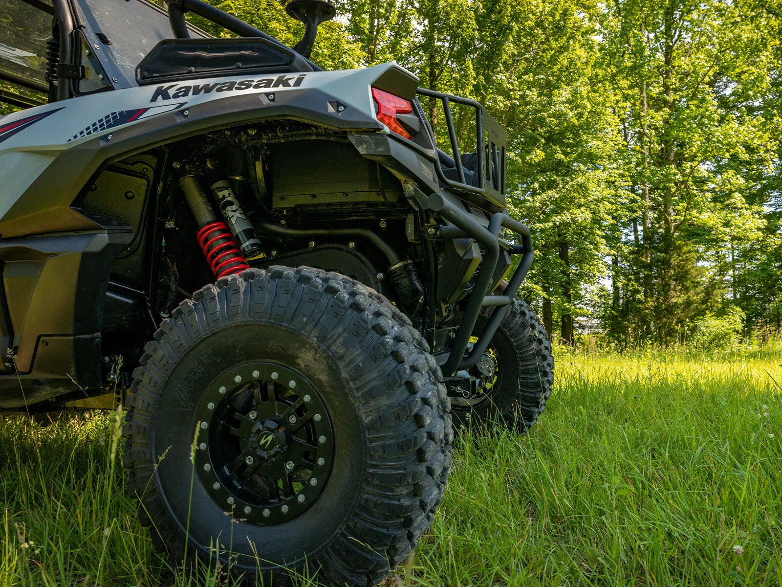 SuperATV Rear Bumper for Kawasaki Teryx KRX 1000 (2020–2023) - Wrinkle Black