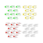 10Pcs TPE Glow Soft Bait for Fishing (River Lake Reservoir)
