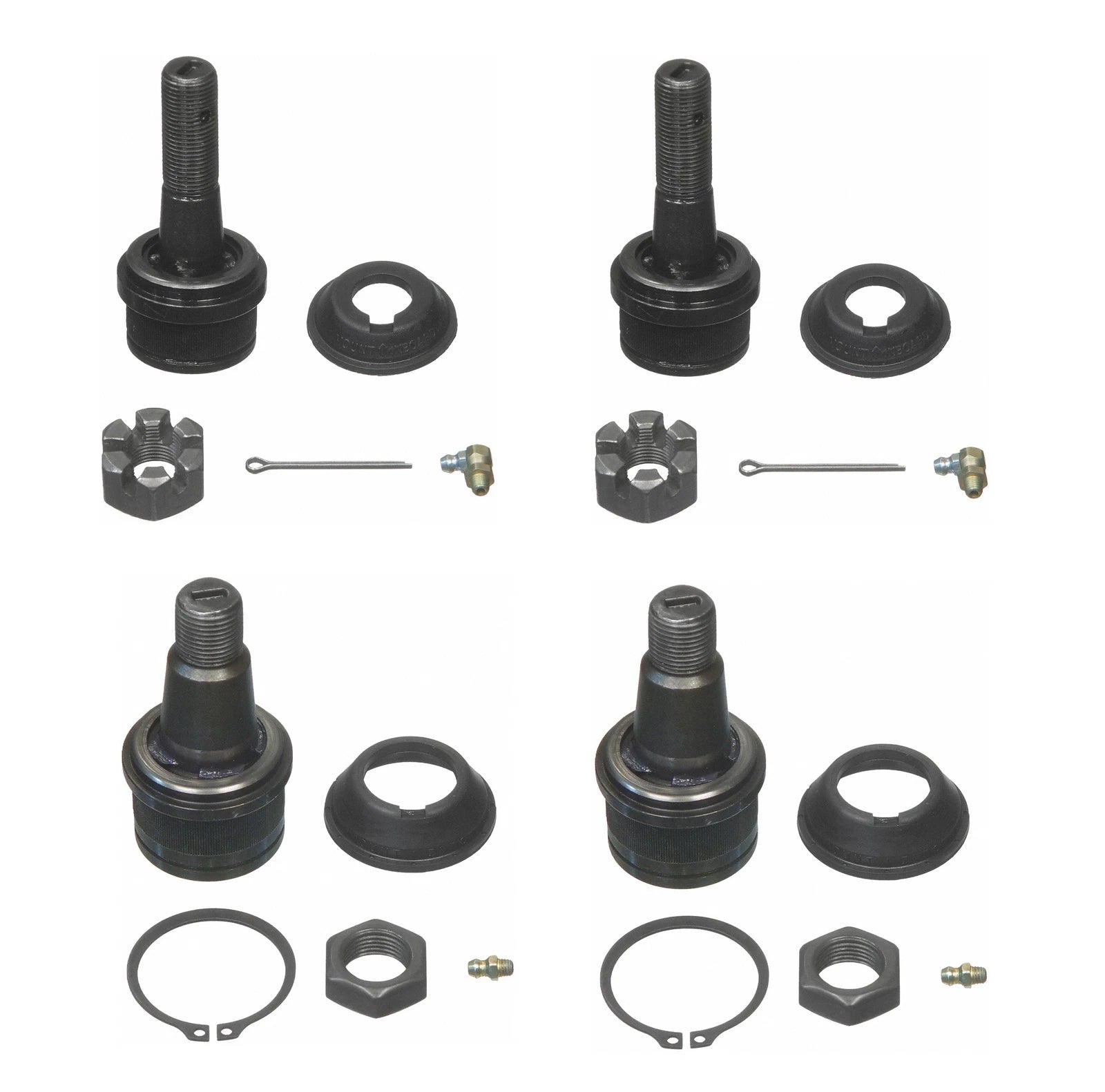 Set of 4 Moog Upper & Lower Ball Joints for Ford F-250 Super Duty (2005–2023)