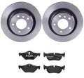 Brembo Rear Brake Kit Low-Met Pads Disc Rotors for BMW E90 E92 (2007–2013)