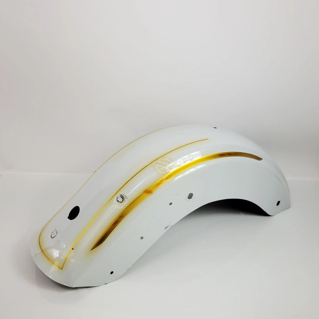 OEM Rear Fender for Harley-Davidson Touring (2014–2023) Custom Paint White/Gold