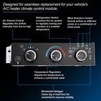 A/C Heater Climate Control Switch Module for Chevrolet Express (1996–2023) No.599-294
